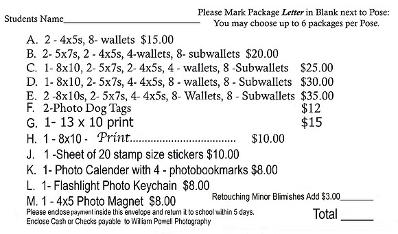 cleveland high order form